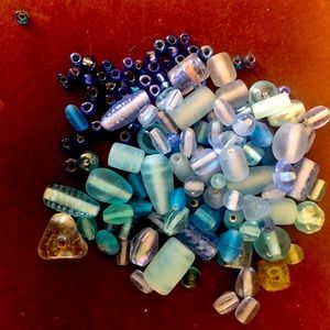 🤗 Blue Glass Beads, Some Vintage, Colors of Sea Glass🤗